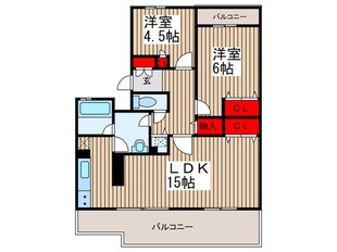 セレーノ大宮Ｃ棟の物件間取画像